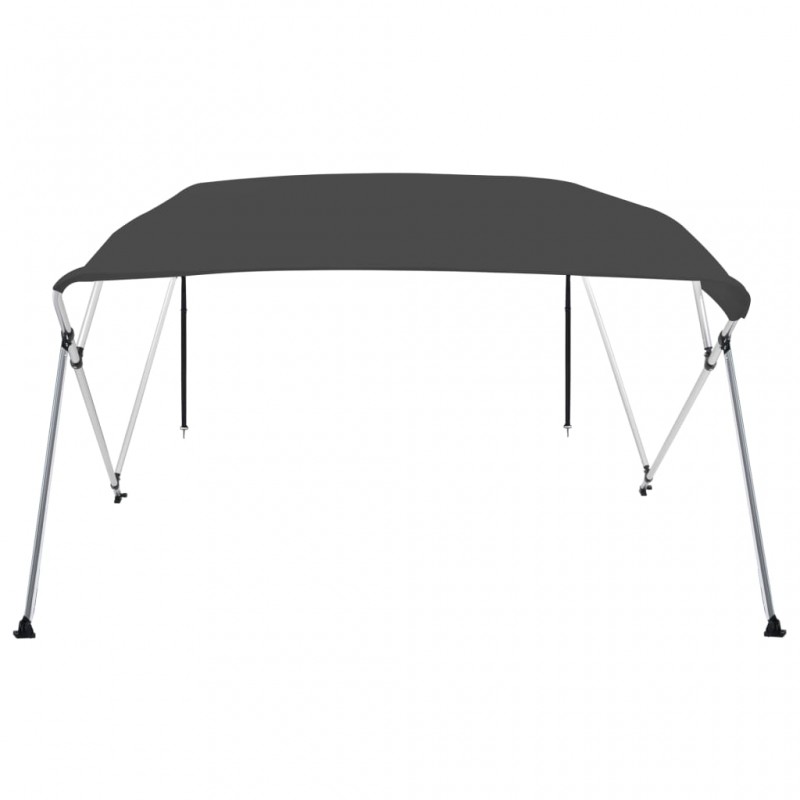 Auvent bimini à 4 arceaux Anthracite 243x196x137 cm