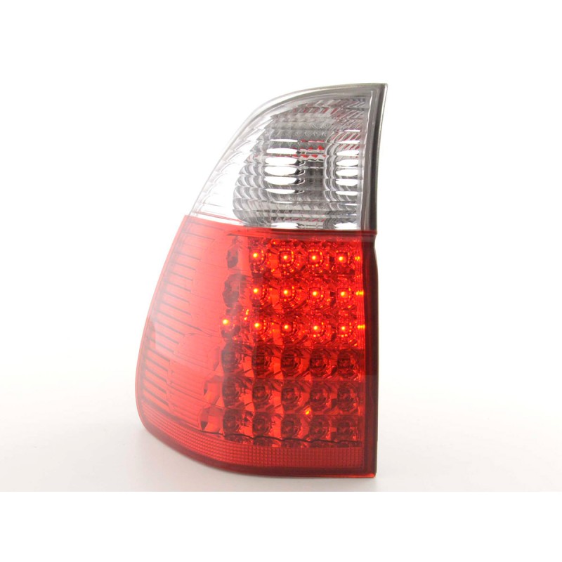 Kit feux arrières LED BMW X5 type E53 04- clair / rouge