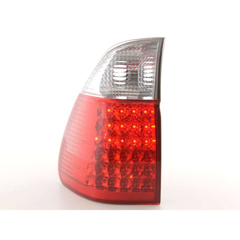 Kit feux arrières LED BMW X5 type E53 04- clair / rouge