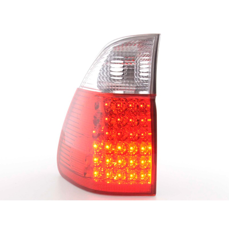 Kit feux arrières LED BMW X5 type E53 04- clair / rouge