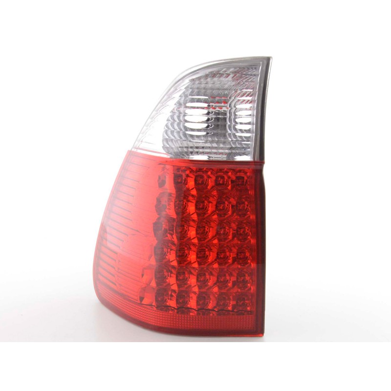 Kit feux arrières LED BMW X5 type E53 04- clair / rouge