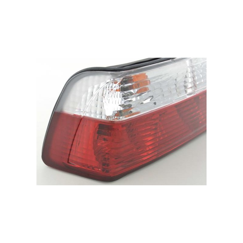 Feux arrière BMW Série 3 Coupé type E36 91-98 rouge blanc