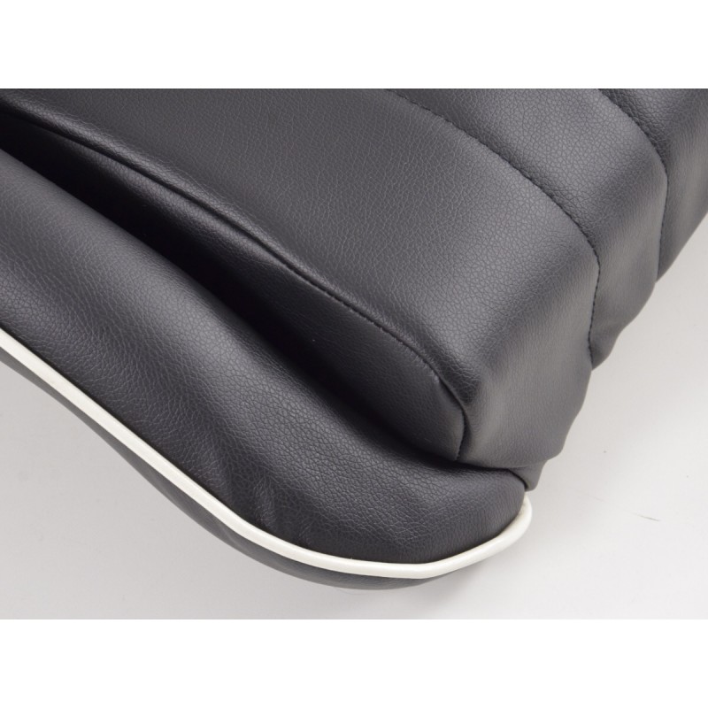 Sièges d'auto FK Classic, siège baquet complet au look rétro, noir et blanc