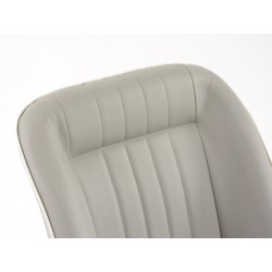 Sièges baquets complets FK Oldtimersitze Car au look rétro gris / blanc