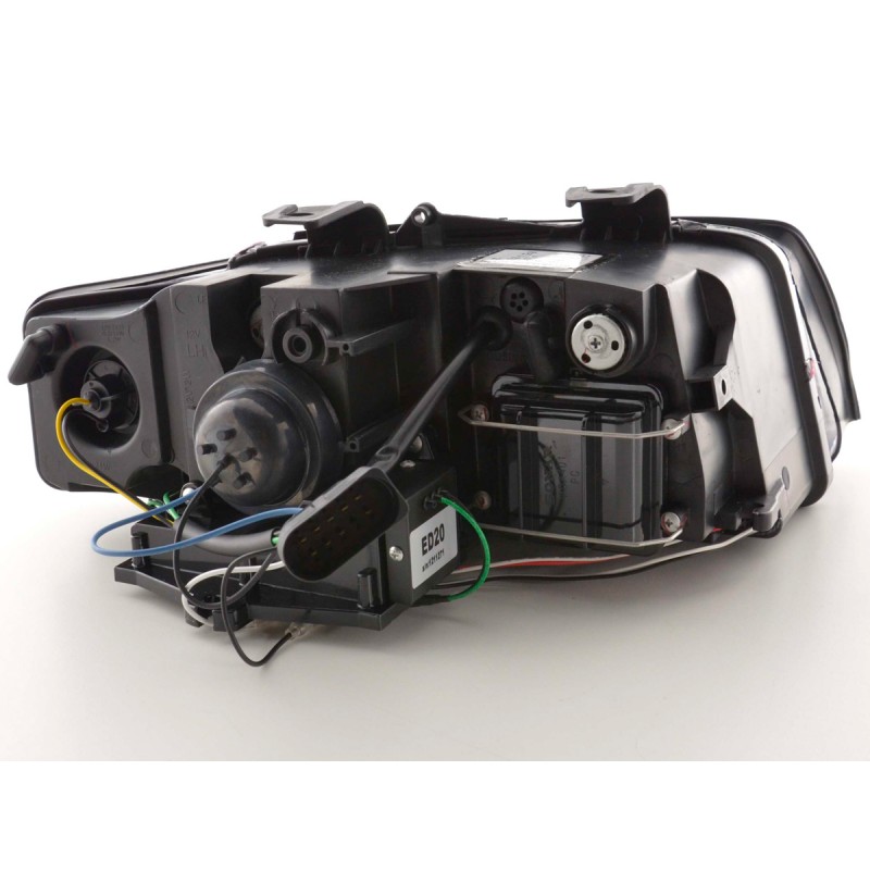 Phare Daylight LED DRL look Audi A4 type 8E 01-04 noir