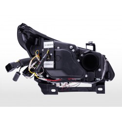 Phares Angel Eyes avec anneaux de feux de stationnement éclairés à LED BMW Série 5 E60/E61...