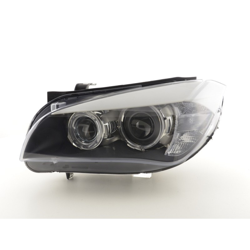 Phares Angel Eyes LED BMW X1 E84 09-12 noir