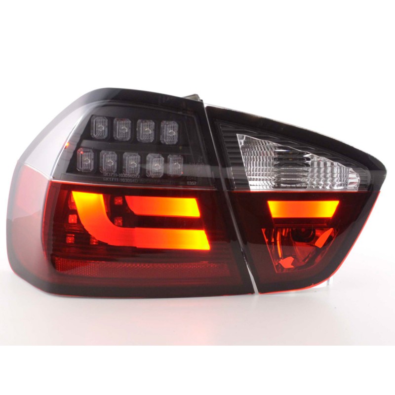 Kit feux arrière LED BMW Série 3 E90 Limo 05-08 rouge / noir