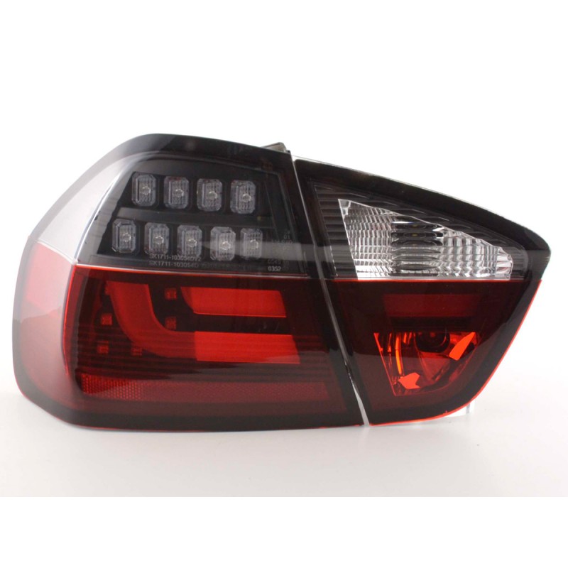 Kit feux arrière LED BMW Série 3 E90 Limo 05-08 rouge / noir