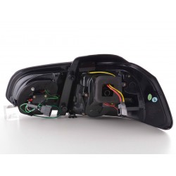 Kit feux arrières LED VW Golf 6 type 1K 2008 à 2012 rouge / noir avec clignotants LED