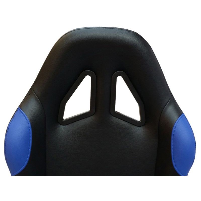 Siège de jeu FK Simulateur de course de siège de jeu eGaming Seats Monaco noir / bleu