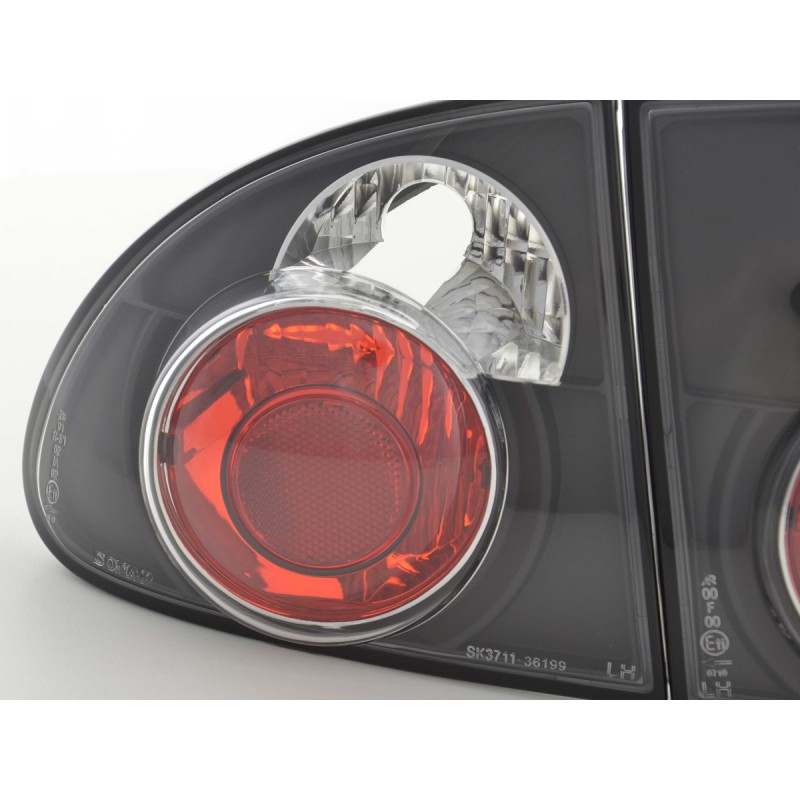 Jeu de feux arrière Seat Leon type 1M 99-05 noir