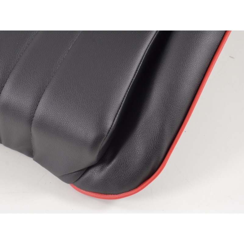 Siège baquet complet FK Oldtimersitze au look rétro noir / rouge
