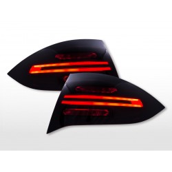 Feux arrière LED Porsche Cayenne (92A) 2011-2014 noir/rouge/fumée