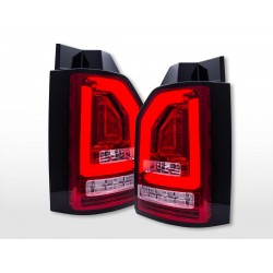 Feux arrière LED VW T6 à partir de 2016 version porte hayon rouge/clair