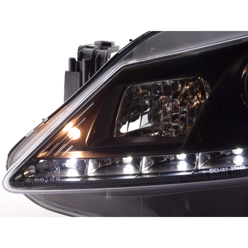 Phare Daylight LED DRL look Seat Ibiza type 6J 08- noir
