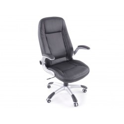 FK Fauteuil de direction Chaise de bureau pivotante Buffalo noir Chaise de direction Chaise pivotante Chaise de bureau