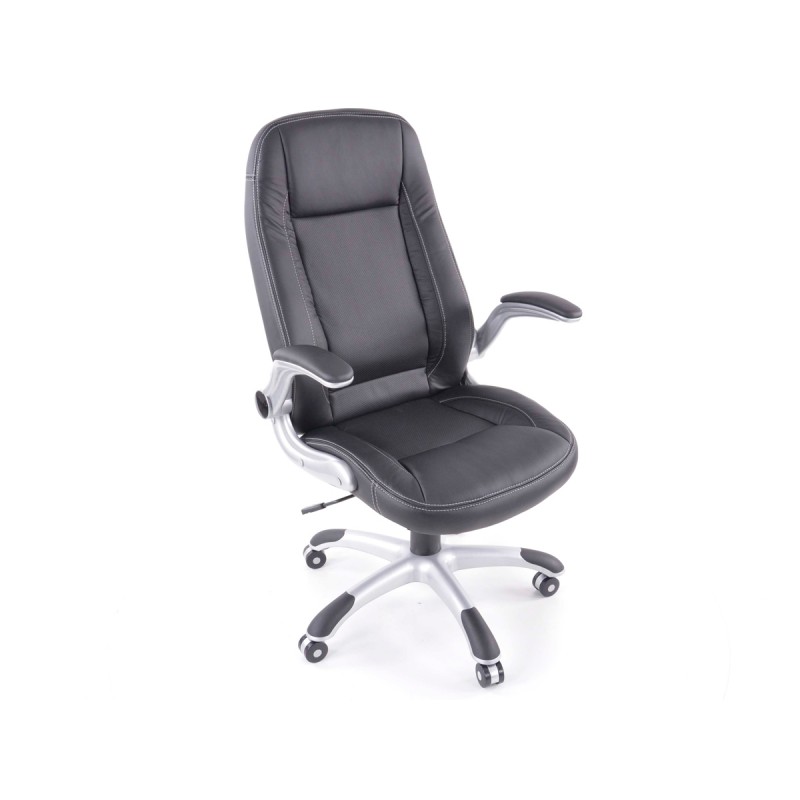 FK Fauteuil de direction Chaise de bureau pivotante Buffalo noir Chaise de direction Chaise pivotante Chaise de bureau