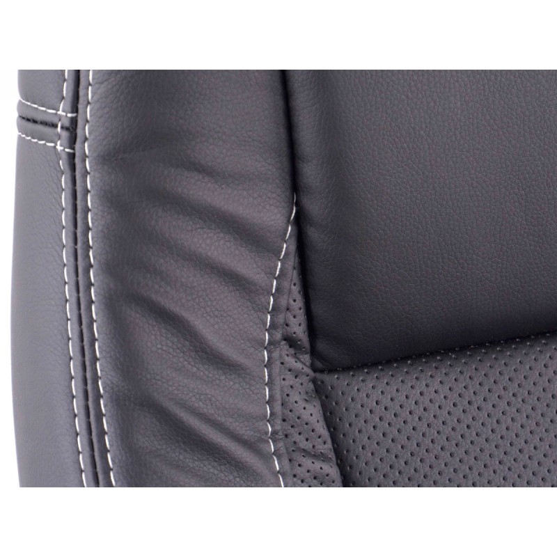 FK Fauteuil de direction Chaise de bureau pivotante Buffalo noir Chaise de direction Chaise pivotante Chaise de bureau