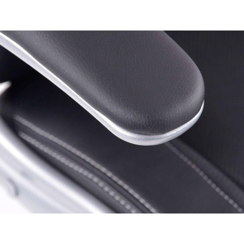 FK Fauteuil de direction Chaise de bureau pivotante Buffalo noir Chaise de direction Chaise pivotante Chaise de bureau