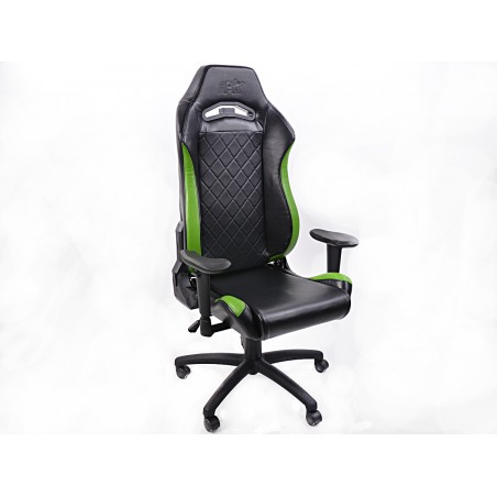 Chaise de jeu FK eGame Seats Siège de jeu eSports London noir / vert