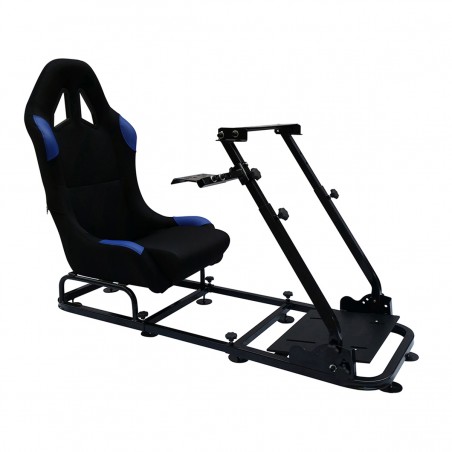 Siège de jeu FK Simulateur de course de siège de jeu eGaming Seats Monaco noir / bleu