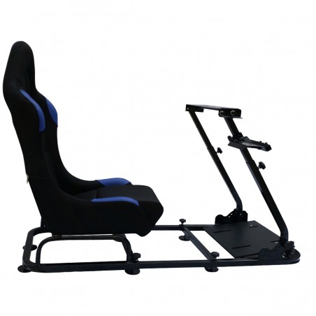 Siège de jeu FK Simulateur de course de siège de jeu eGaming Seats Monaco noir / bleu