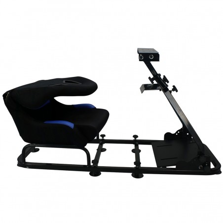 Siège de jeu FK Simulateur de course de siège de jeu eGaming Seats Monaco noir / bleu