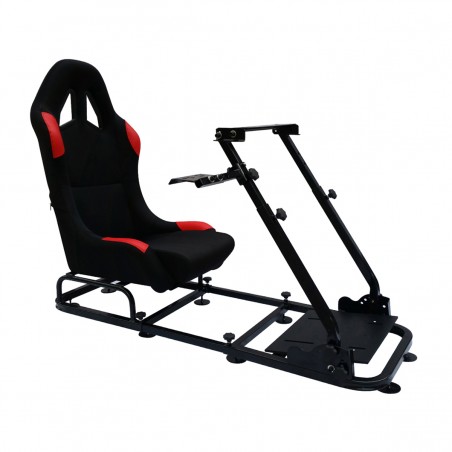 Siège de jeu FK Simulateur de course de siège de jeu eGaming Seats Monaco noir / rouge