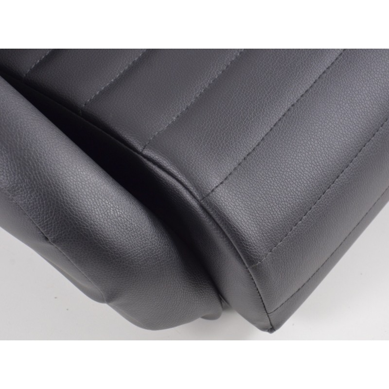 Sièges baquets FK oldtimer complets en noir look rétro