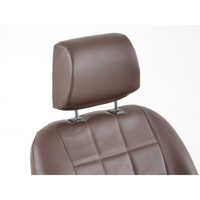 Sièges baquets complets FK Oldtimersitze Car au look rétro, marron foncé