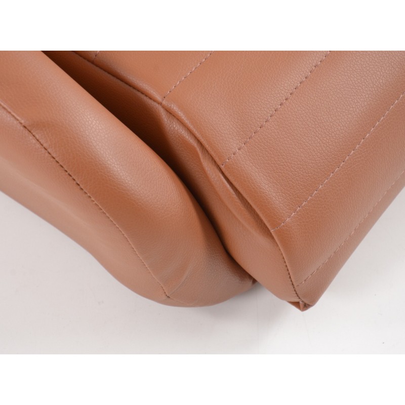 Sièges baquets complets FK Oldtimersitze Car au look rétro, marron clair