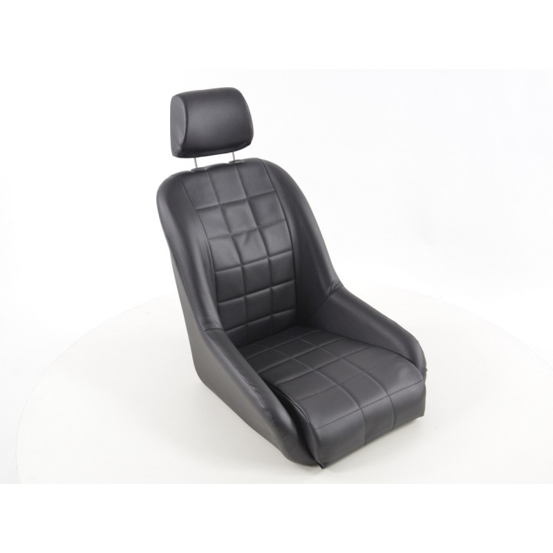 Sièges baquets FK oldtimer complets en noir look rétro