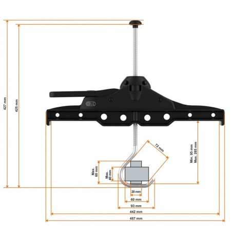 CRUZ CARGO Sangle d'arrimage (3 m)