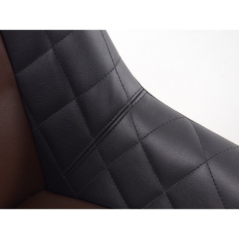 Sièges baquets complets FK Oldtimersitze Car au look rétro noir / marron foncé