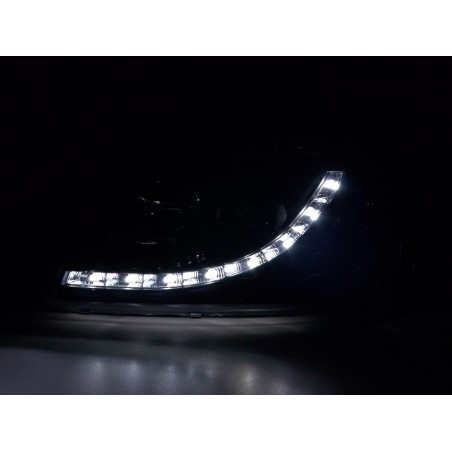 Phare Daylight LED look DRL bus VW type T5 03-09 noir