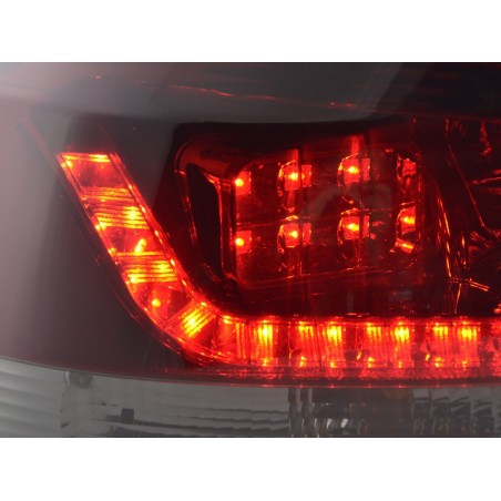 Kit feux arrières à LED VW Golf 6 type 1K 2008-2012 rouge / noir pour conduite à droite