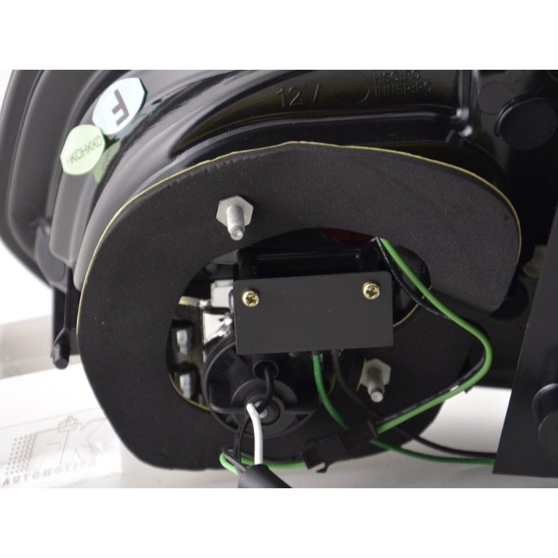 Kit feux arrières LED VW Golf 6 type 1K 2008-2012 rouge / noir avec clignotants LED pour conduite à droite