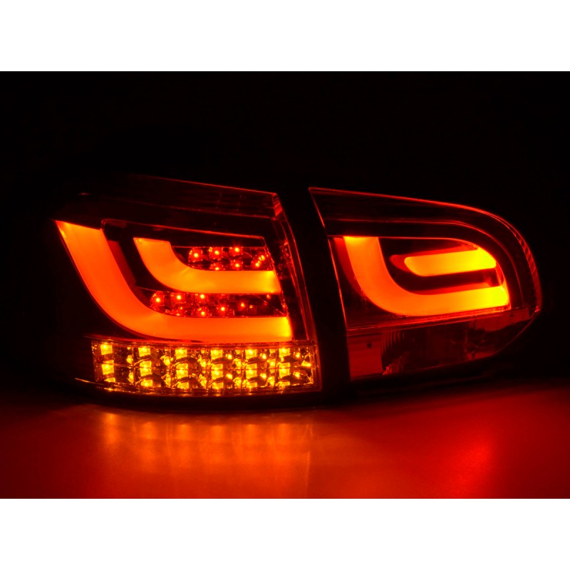 Set feux arrières LED VW Golf 6 type 1K 2008-2012 chrome avec clignotants LED