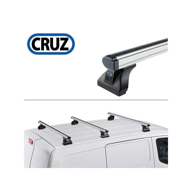 CRUZ ALU CARGO Barres de toit 3-Barres pour NISSAN PRIMASTAR (X82)