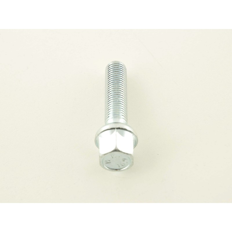 Boulon de roue simple, longueur d'arbre 45 mm, collier sphérique, argent M12x1,5 Boulon de roue simple, longueur d'arbre 45 mm, collier sphérique, argent M12x1,5