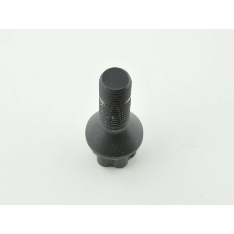 Boulon de roue simple, longueur d'arbre 28 mm, collier conique noir M12x1,5