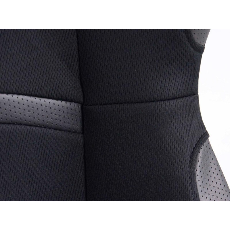Sièges sport FK Set de sièges auto demi-coque tissu Cyberstar noir