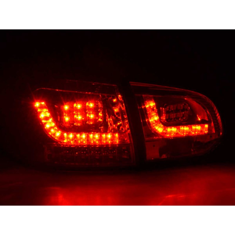 Set feux arrières LED VW Golf 6 type 1K 2008-2012 chrome avec clignotants LED