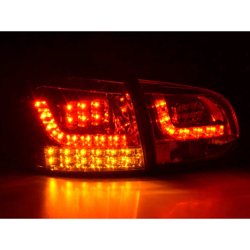 Set feux arrières LED VW Golf 6 type 1K 2008-2012 chrome avec clignotants LED