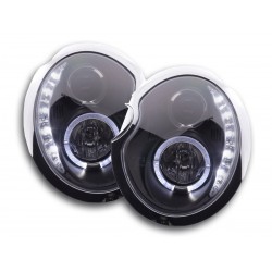 Phare Daylight LED DRL look Mini Cooper type R50 01-06 noir