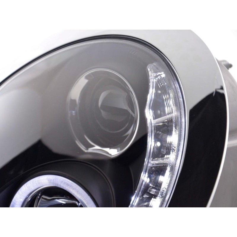 Phare Daylight LED DRL look Mini Cooper type R50 01-06 noir