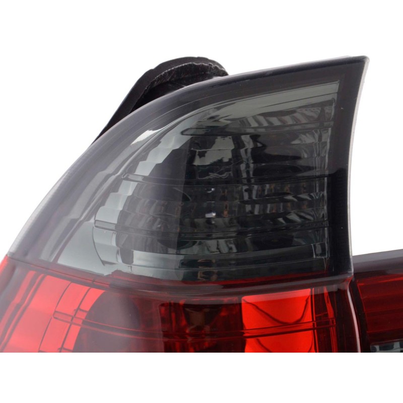 Jeu de feux arrière BMW X5 type E53 X53 98-03 noir / rouge
