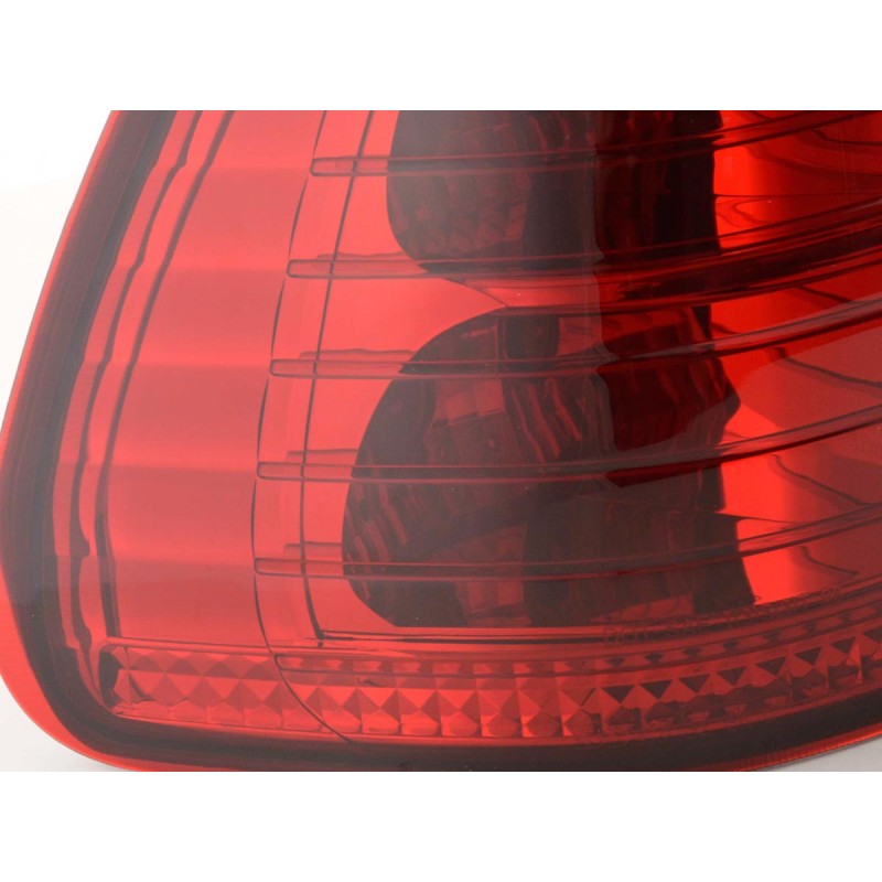 Jeu de feux arrière BMW X5 type E53 X53 98-03 noir / rouge