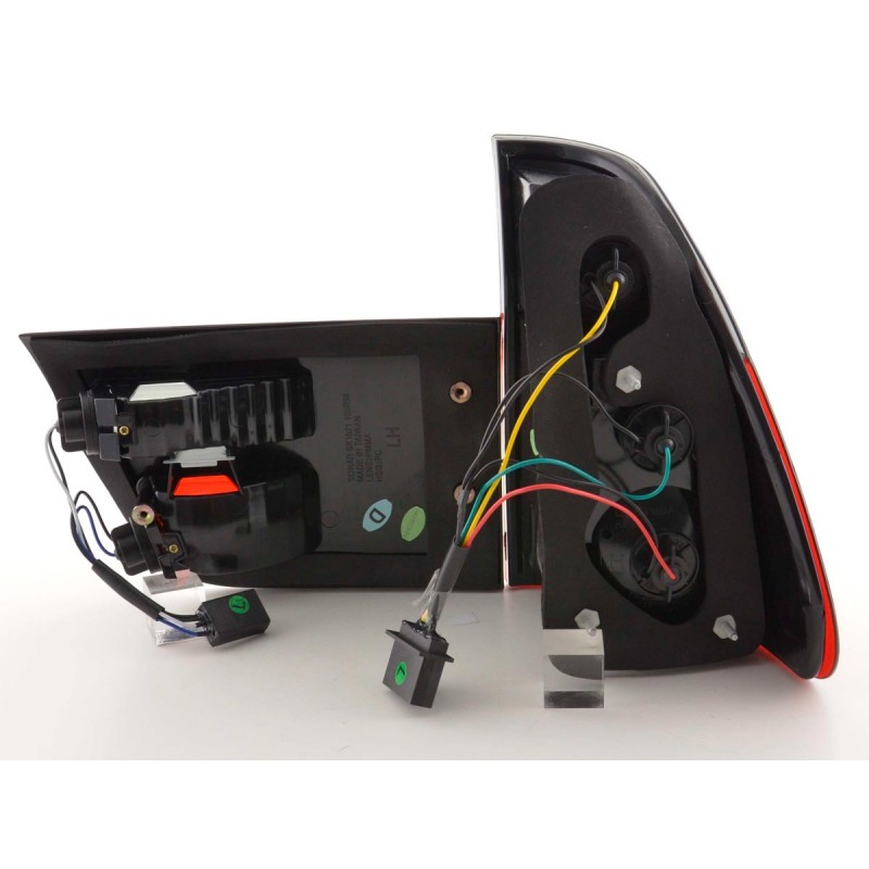Jeu de feux arrière BMW X5 type E53 X53 98-03 noir / rouge